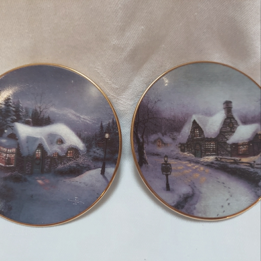 Thomas Kinkade Mini plate Set